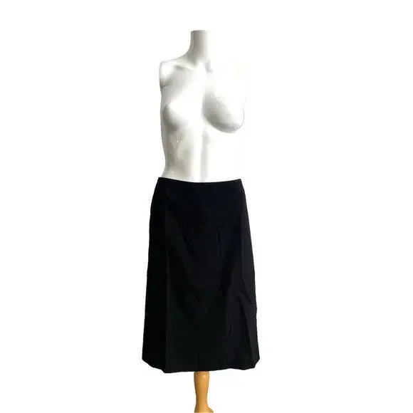 Vintage Gucci 2001 Black Wool Pencil Skirt IT-42 US-6 Italy - Picture 3 of 10